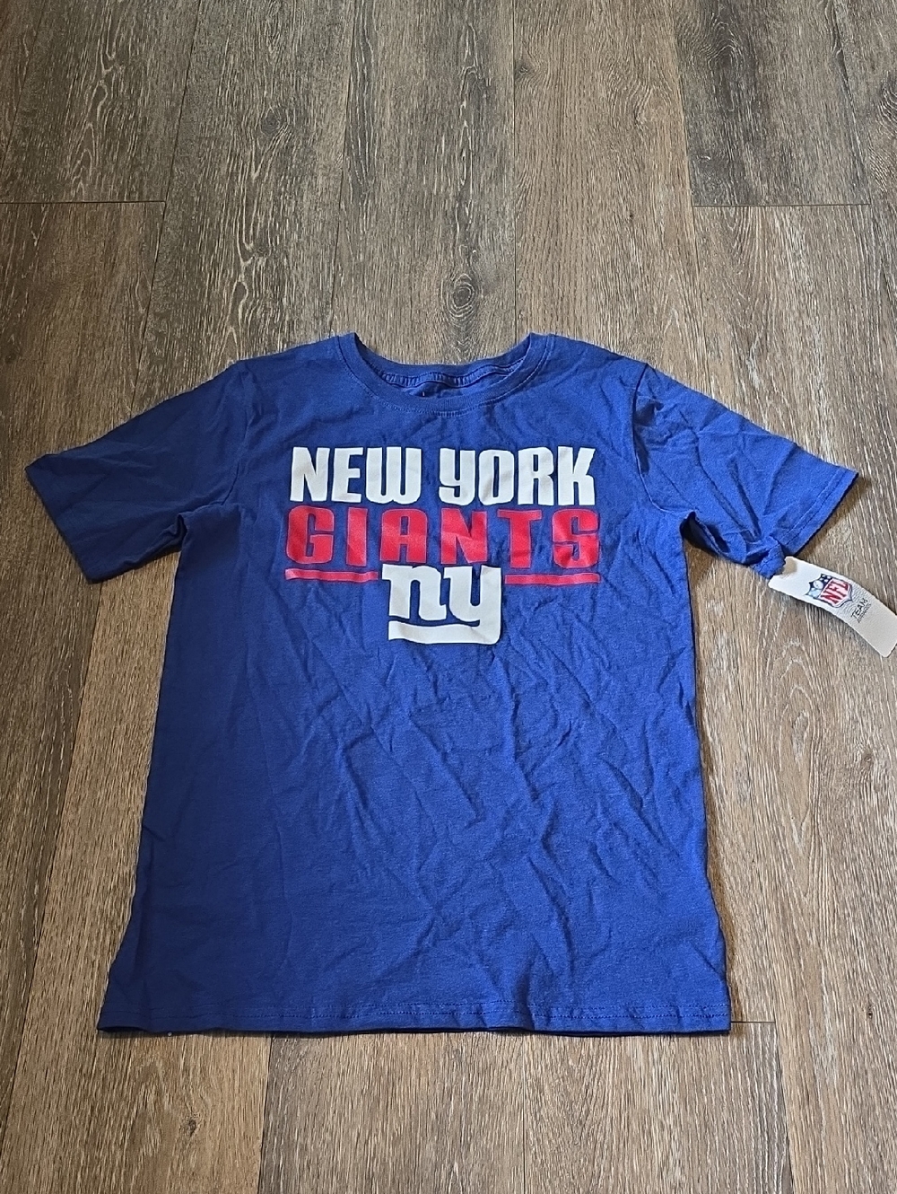 NFL New York Giants Boys Size XL (16/18) Short Sleeve Shirt New w/ Tags!